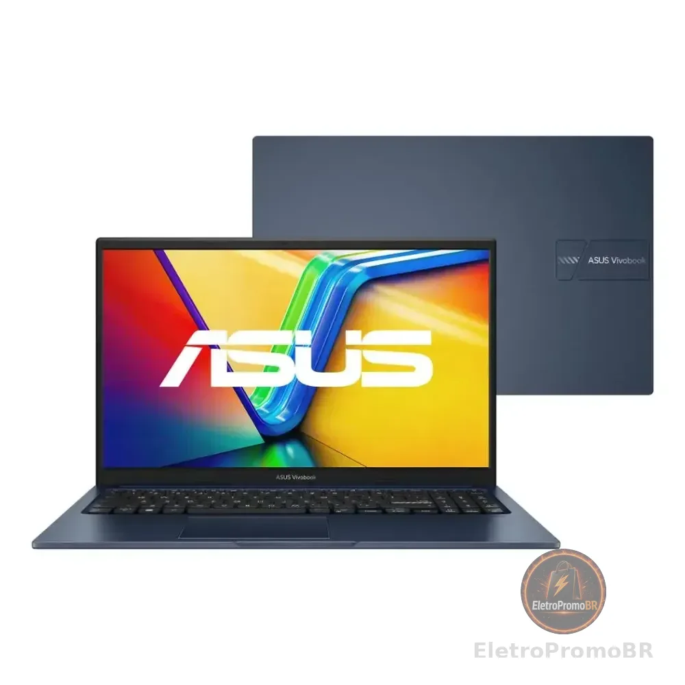 Notebook Asus Vivobook 15, Intel Core I5 1334u 1,3 Ghz, 8gb Ram, 256gb Ssd, Tela 15,6  Fhd, Windows 11 Home , Quiet Blue - X1504va-nj1737w Azul-marinho