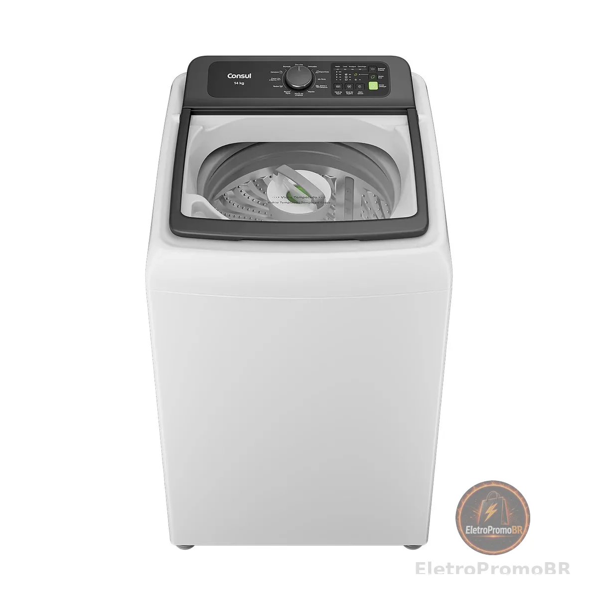 Máquina de Lavar 14kg Branca Consul com Modo Eco - CWN14AB 110v