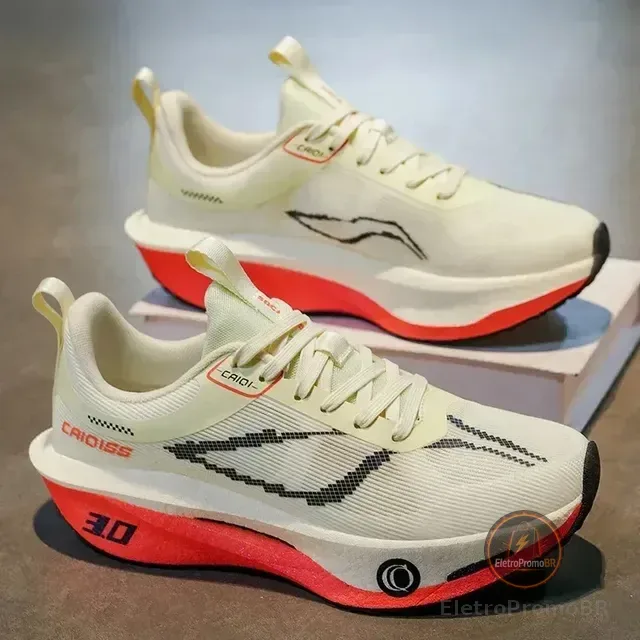 Tênis De Corrida Com Placa De Fibra De Carbono Embutida, Con