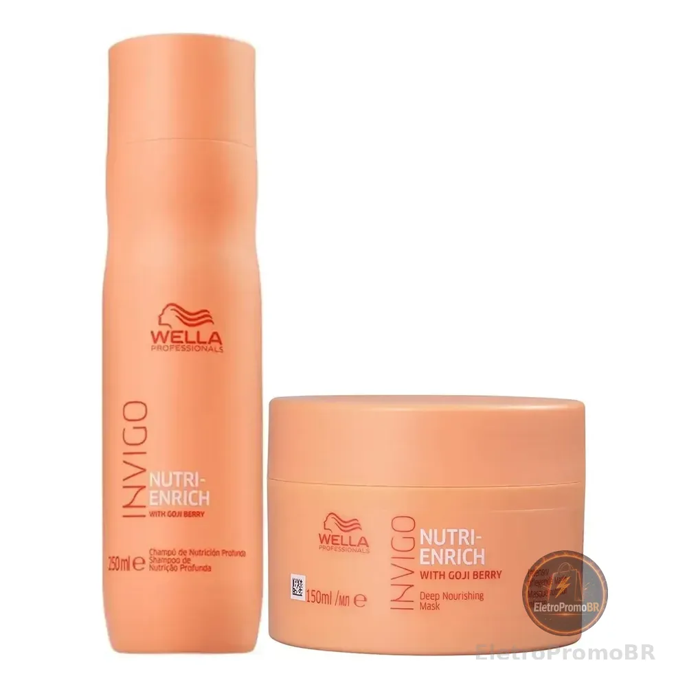 Kit Invigo Nutri Enrich Shampoo 250ml E Máscara 150ml
