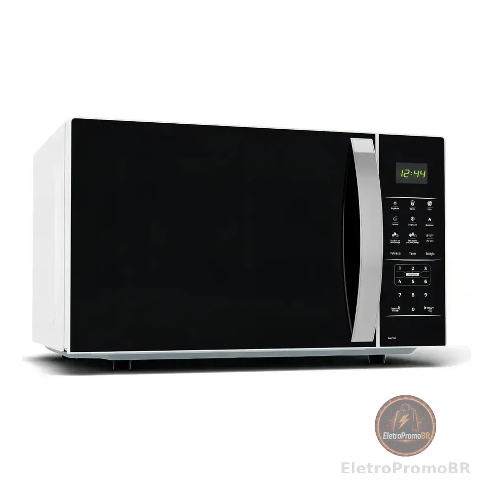 Micro-ondas Britânia Modelo Bmo38 Preto E Branco 127v