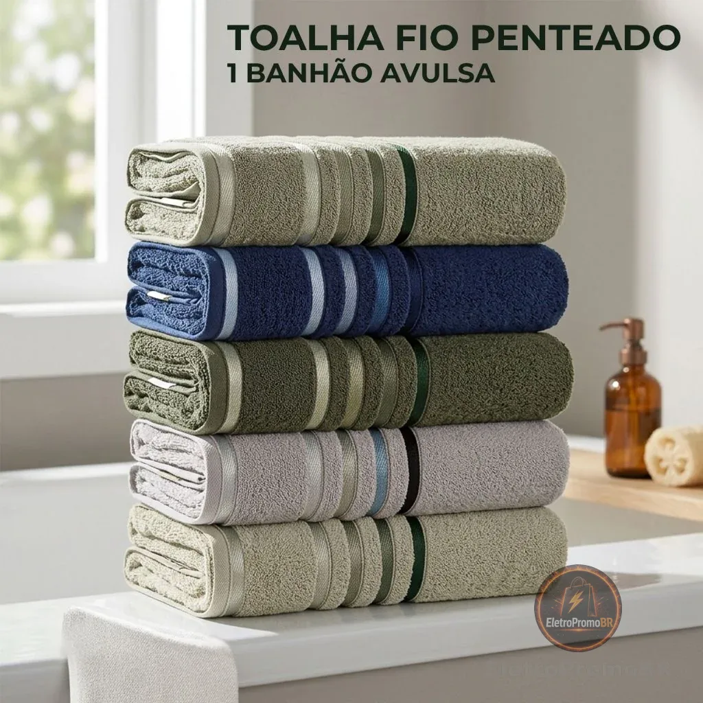 Toalha Banhão Lumina Karsten Fio Penteado 100% Algodão Toque Macio Grossa Ótima Absorção Gigante
