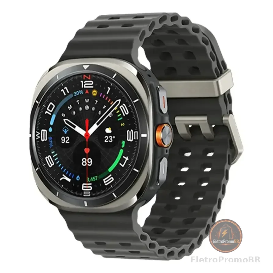 Samsung Galaxy Watch Ultra 2025 Smartwatch 47mm Lte, Galaxy Ai, Titânio Aeroespacial Titânio Prata