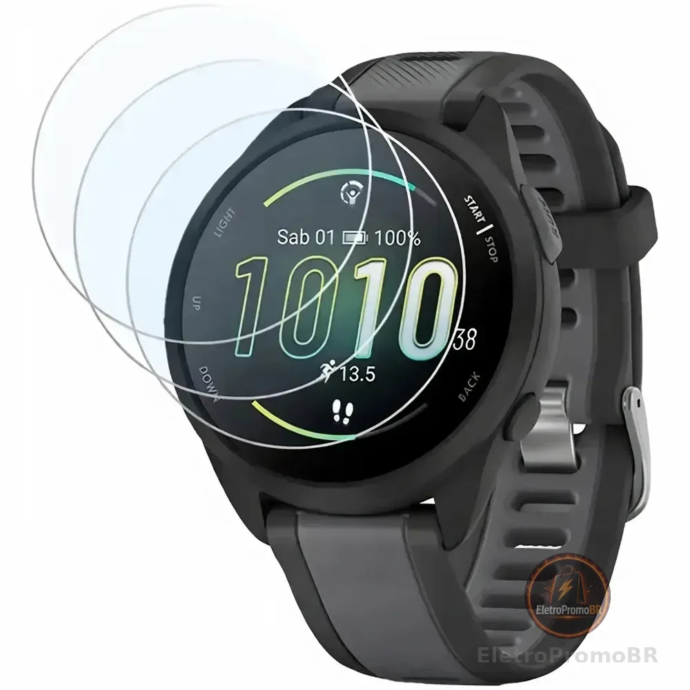 Kit 3 Película De Vidro Para Garmin Forerunner 55