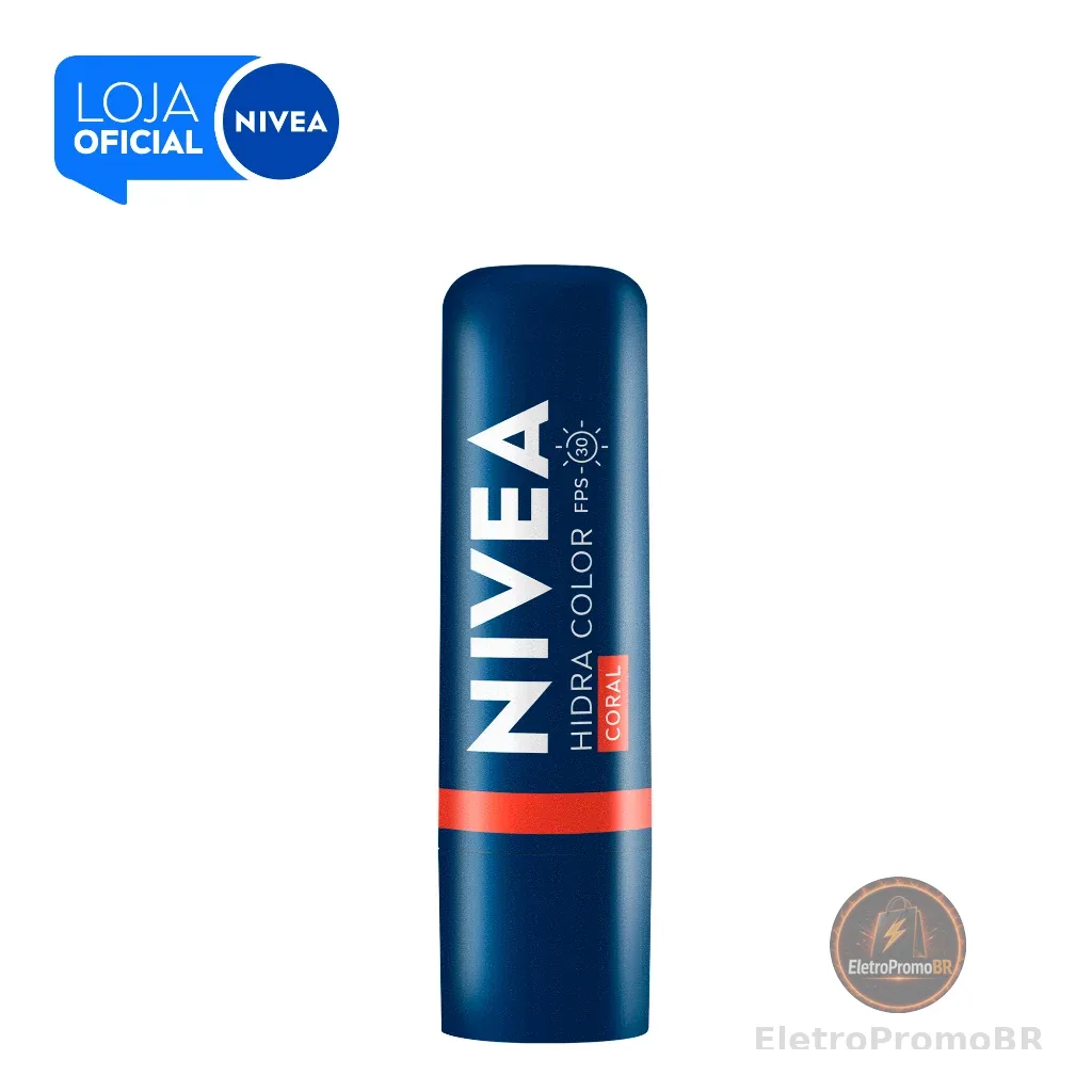 NIVEA Hidratante Labial Hidra Color Coral 4,8g