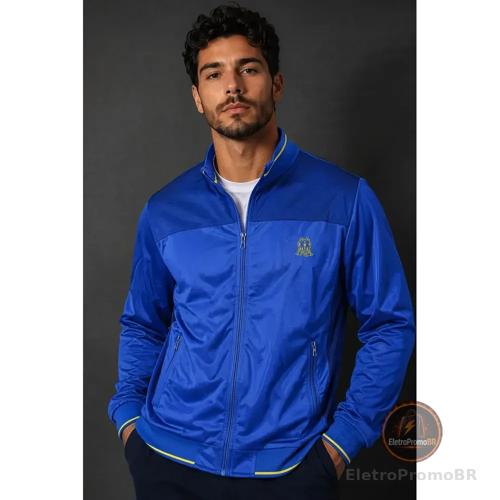 Jaqueta Brasil Esportiva Polo Wear Azul Médio Azul Médio G1