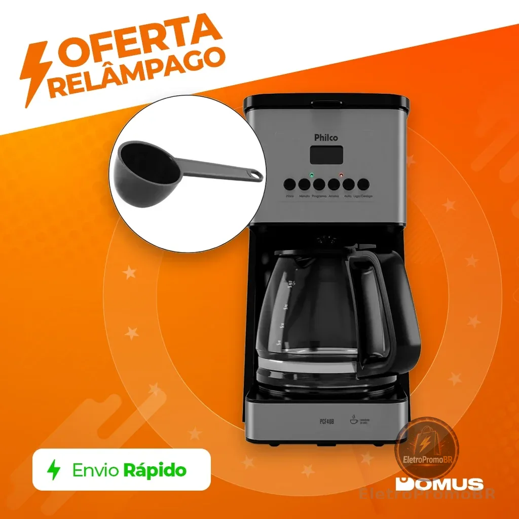 Cafeteira 40 Cafezinhos PCF40B Painel Digital Philco