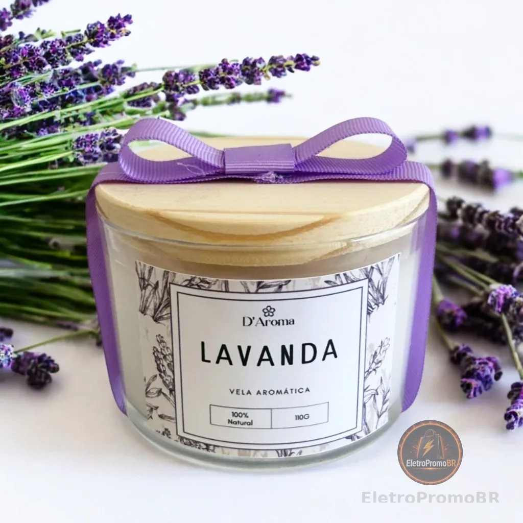 Vela aromática perfumada artesanal PREMIUM 110g 5 fragrâncias