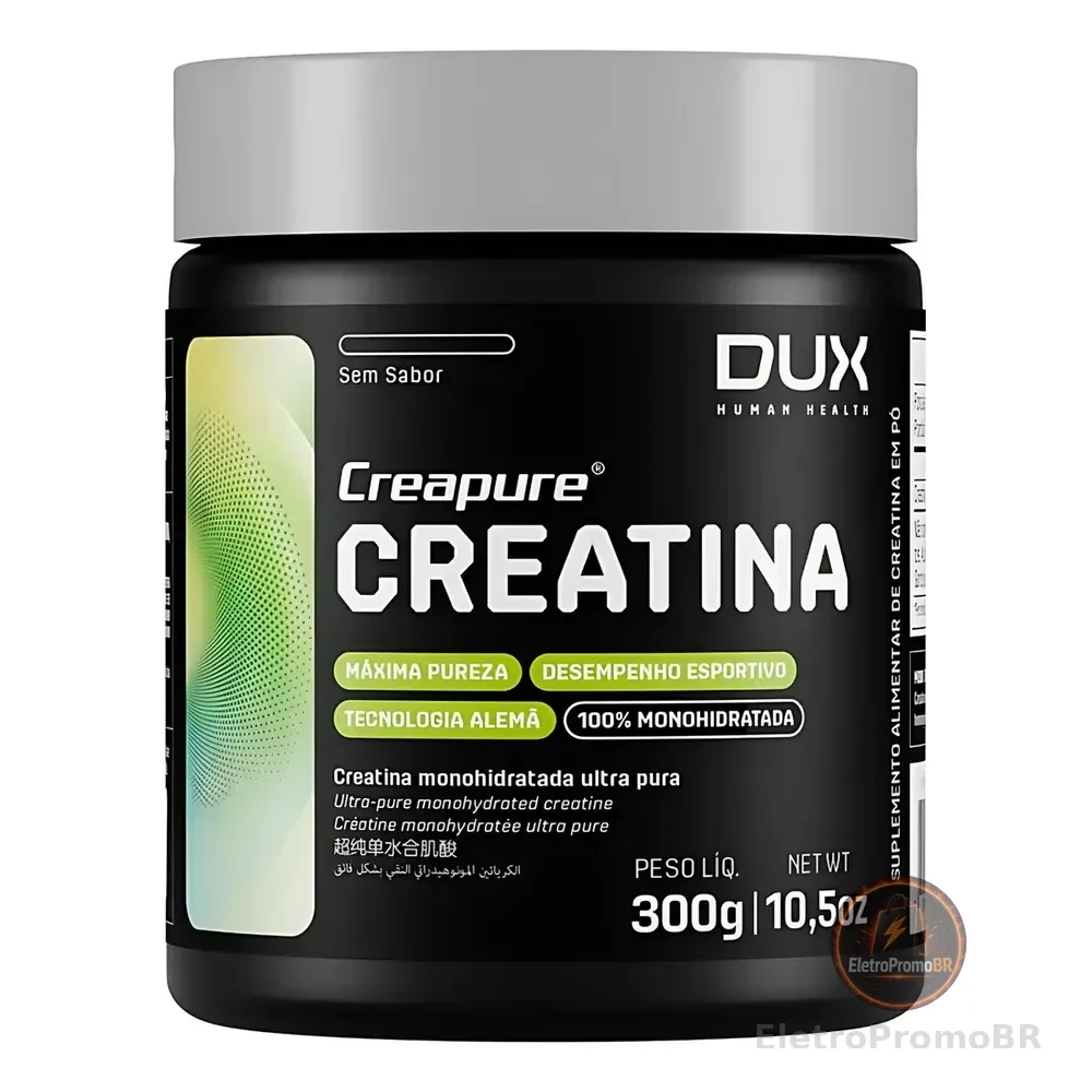 Creatina Dux Nutrition 300g Original Selo Creapure Alemã Nf Natural