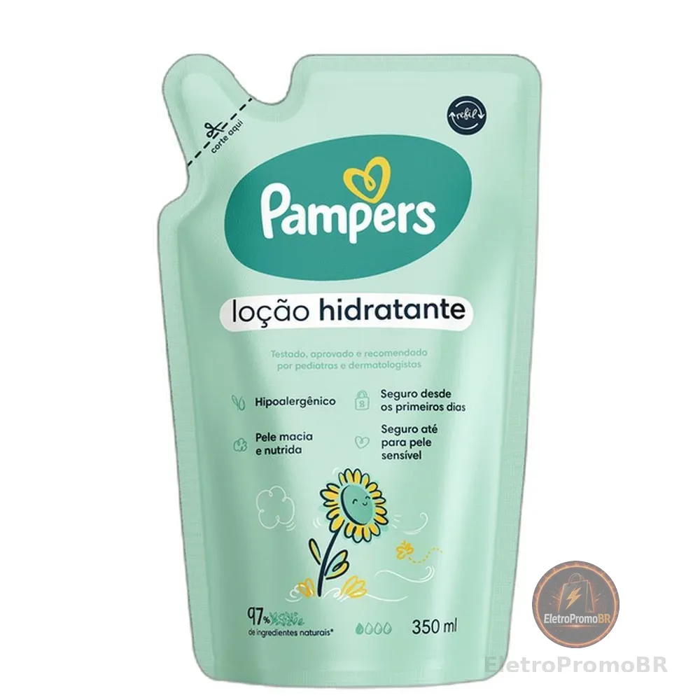 Pampers Girassol Refil - Loção Hidratante Corporal 350ml