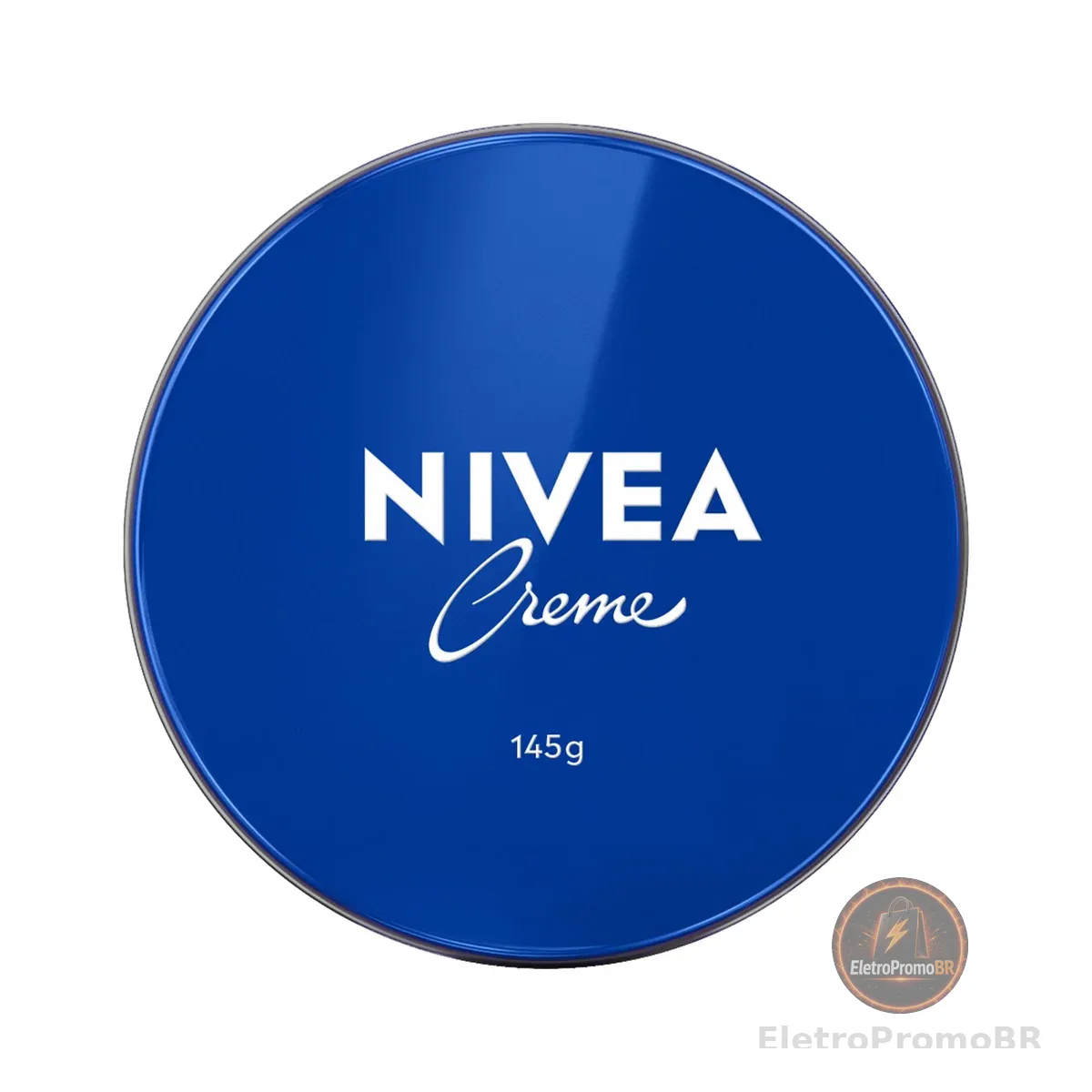 NIVEA Creme Hidratante Lata 145g, Hidratação Profunda 24h, Corporal, Uso Diário, Multibenefícios, Todas as Peles