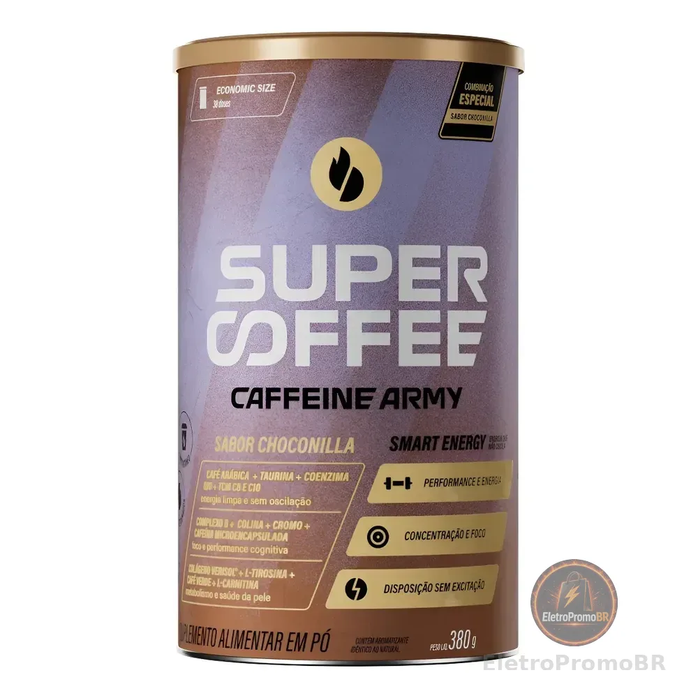 Supercoffee 3.0 Size (380g) Energia/foco - Caffeine Army Sabor Choconilla