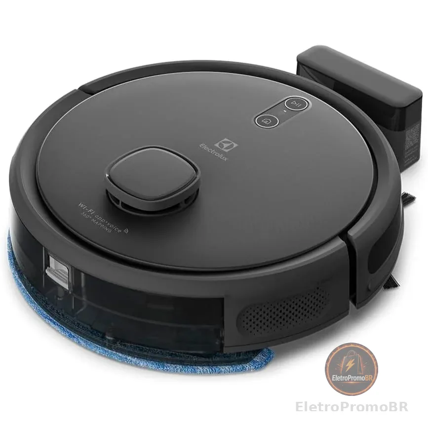 Robô Aspirador Electrolux ERB60 com Wi-Fi, Mapeamento Inteligente Cinza Bivolt