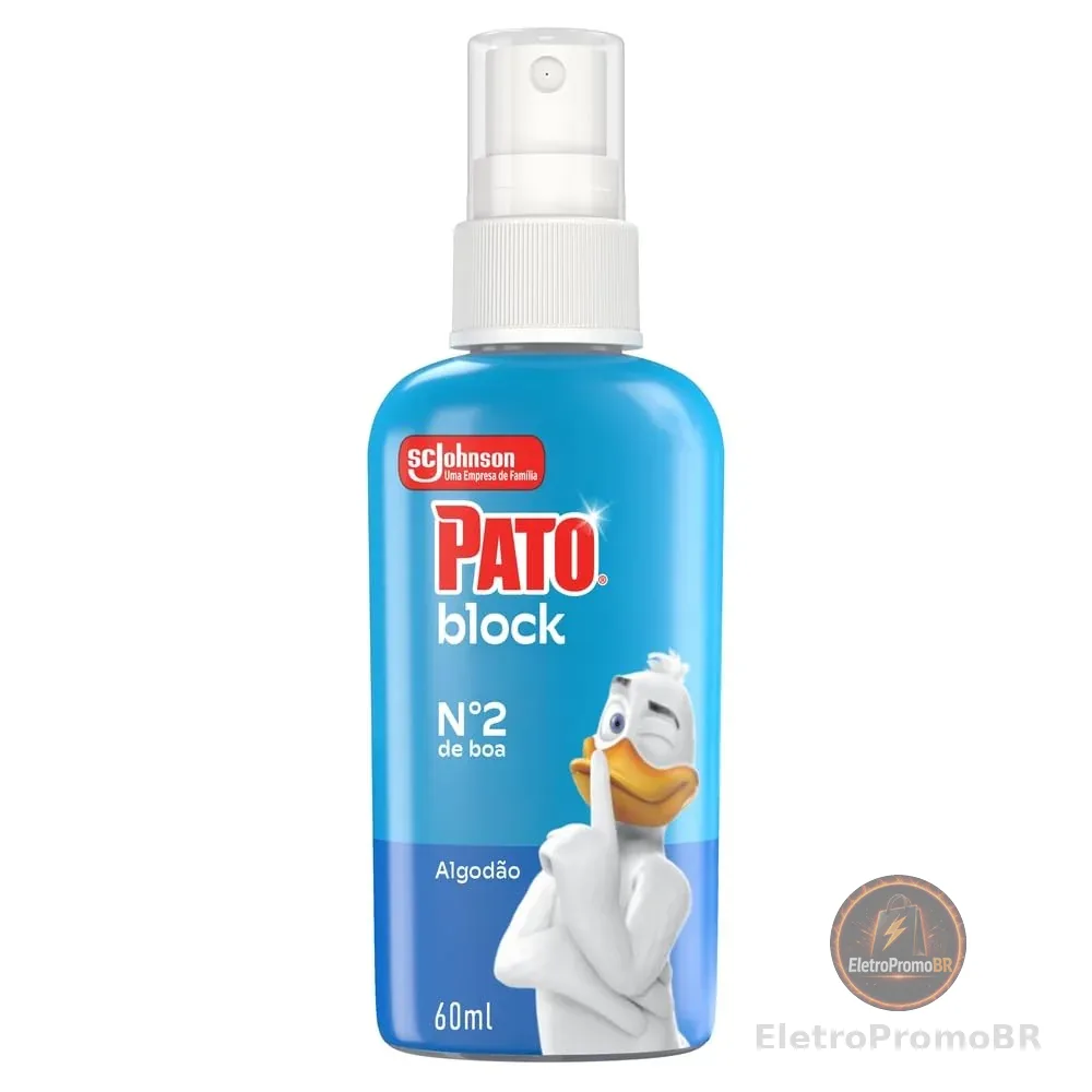 Pato Odor Block Bloqueador de Odores Sanitários, Vaso Sanitario Livre de Odores, Algodão, 60ml