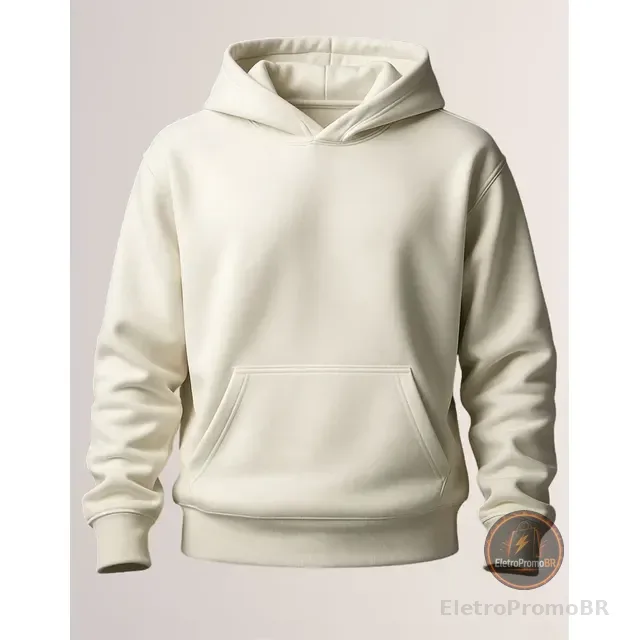 Moletom Canguru Liso Algodão Unissex Blusa De Frio Flanelado
