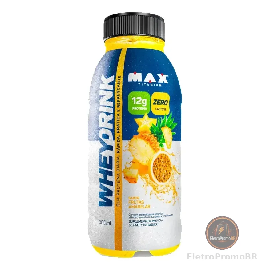 Whey Drink 300ml Isolado - Max Titanium Frutas Amarelas