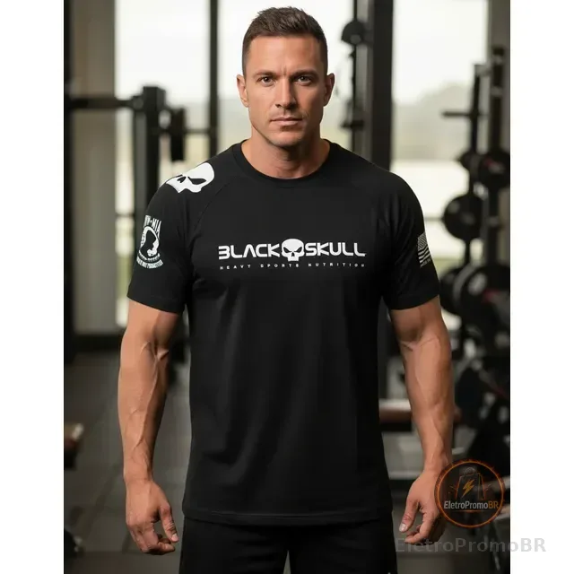 Lançamento Camiseta Bope Dry Fit - Black Skull Esportiva