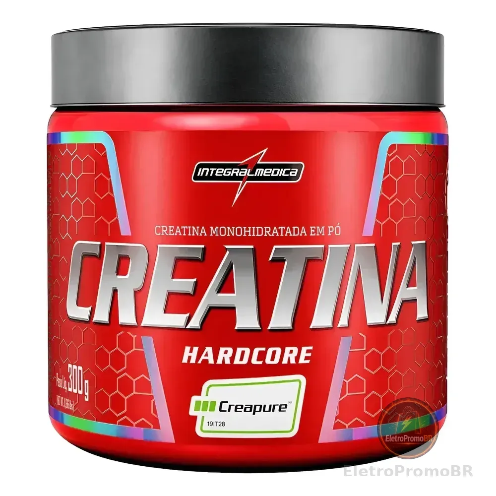 Creatina Hardcore Creapure Integralmédica 300g Sem Sabor