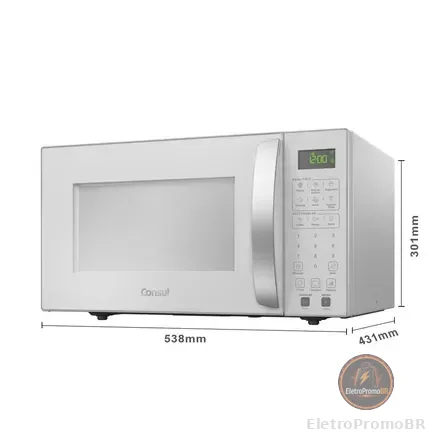 Micro-ondas 32l Com Menu Fácil Cms46ab Branco Consul 220v