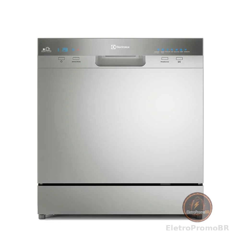 Lava-Louças Electrolux 8 Serviços Inox com Função Higienizar (LL08S) 127V