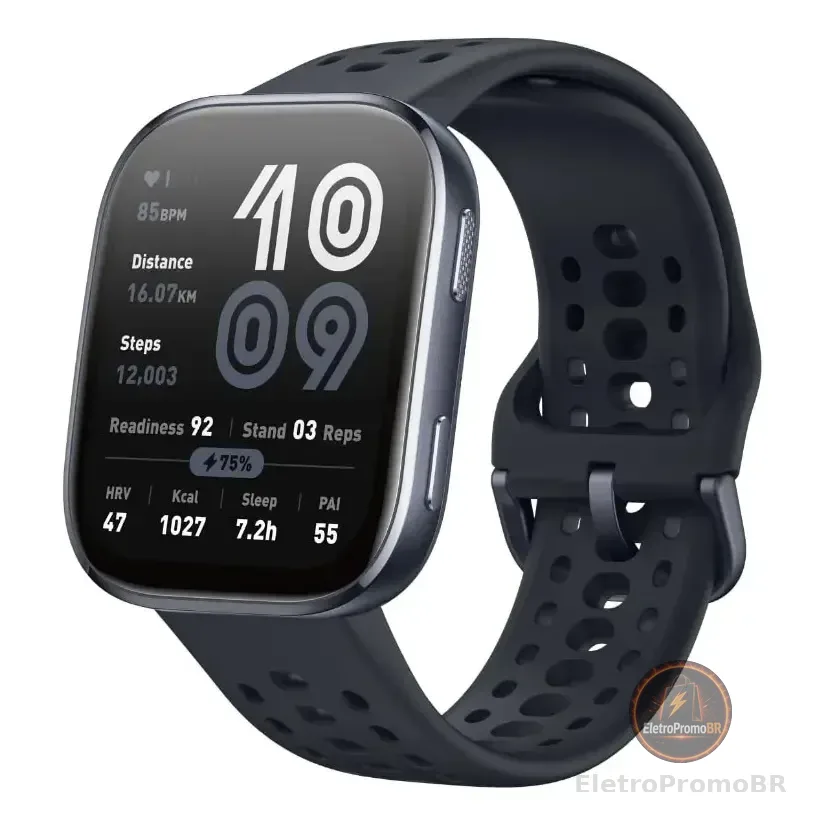 Smartwatch Smartwatch Amazfit Bip 6 Amoled 1,97 Gps Bluetooth Calls 5 Atm Preto
