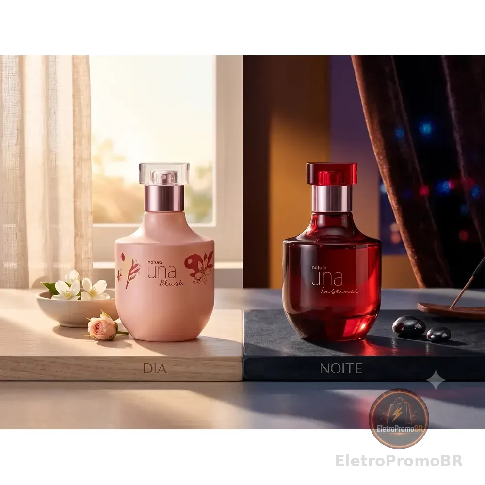 Kit Presente Natura Una: Deo Parfum Una Blush 75ml + Deo Parfum Una Instinct 75ml (os Queridinhos Para Dia E Noite)