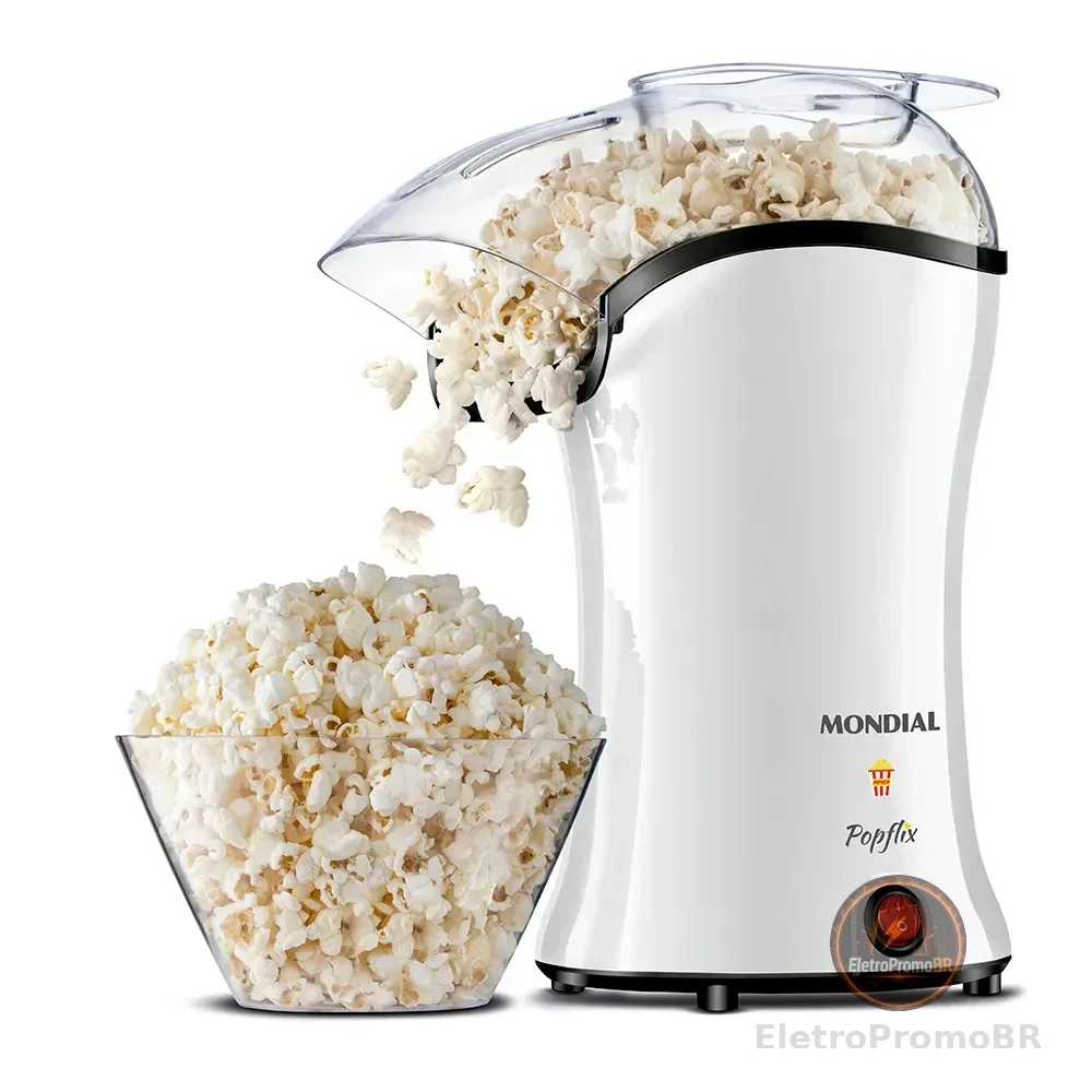 Pipoqueira Elétrica Mondial Sem Óleo Ar Grande PP-04 1200W