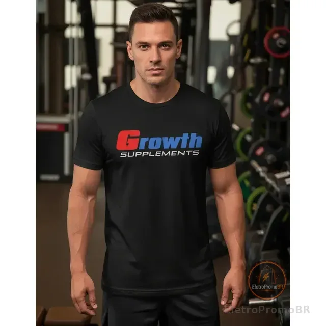 Camiseta Growth Supplements Treino Academia Original Camisa