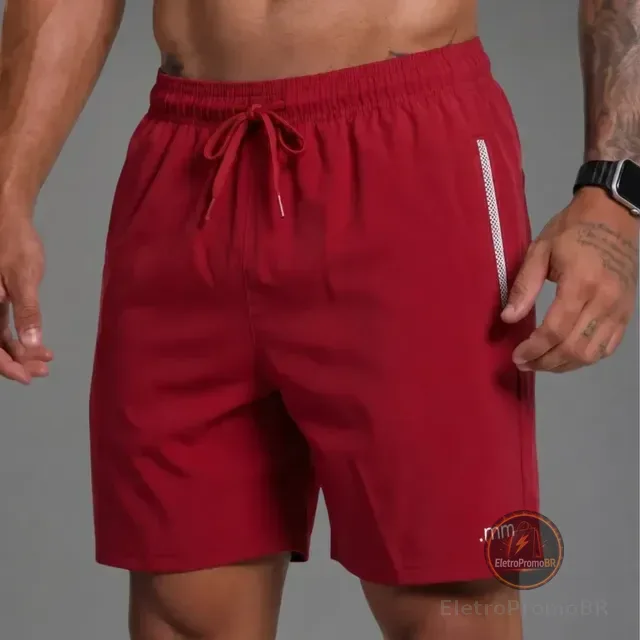 Bermuda Tactel Masculina Short Academia Praia Treino P Ao G3