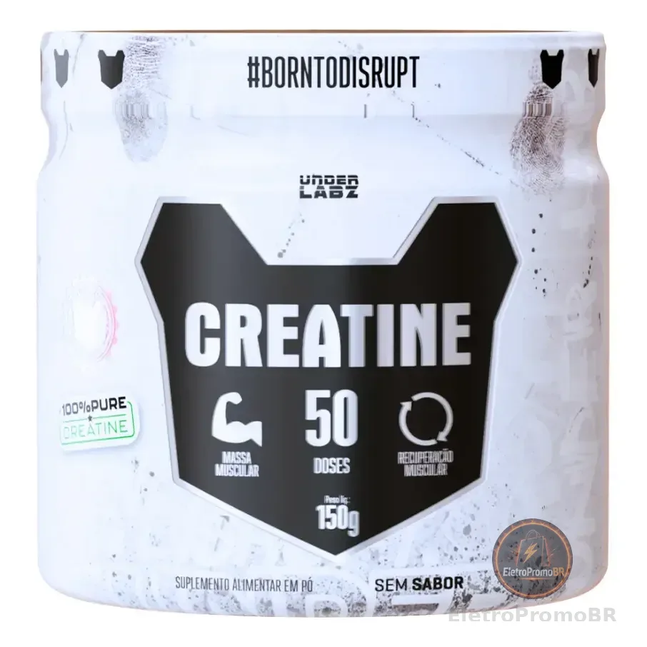 Creatina Monohidratada 100% Pura Under Labz Sem Sabor 150g