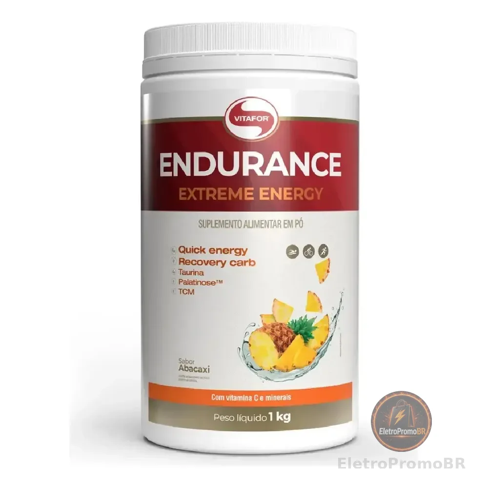 Pré-treino Endurance Extreme Energy Pote 1kg Vitafor Abacaxi