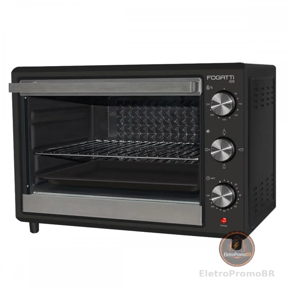 FORNO ELETRICO FOGATTI i50 PRETO 220v