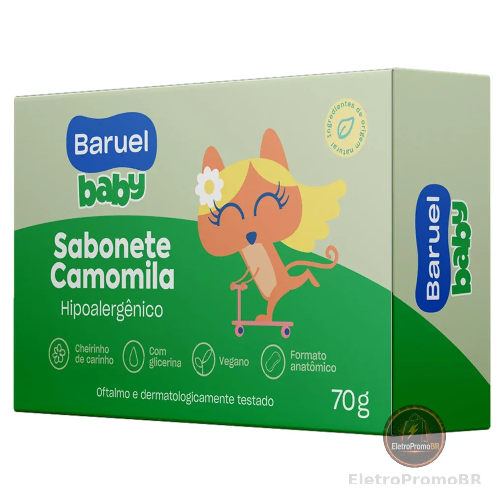 Sabonete Barra Camomila Baruel 70g