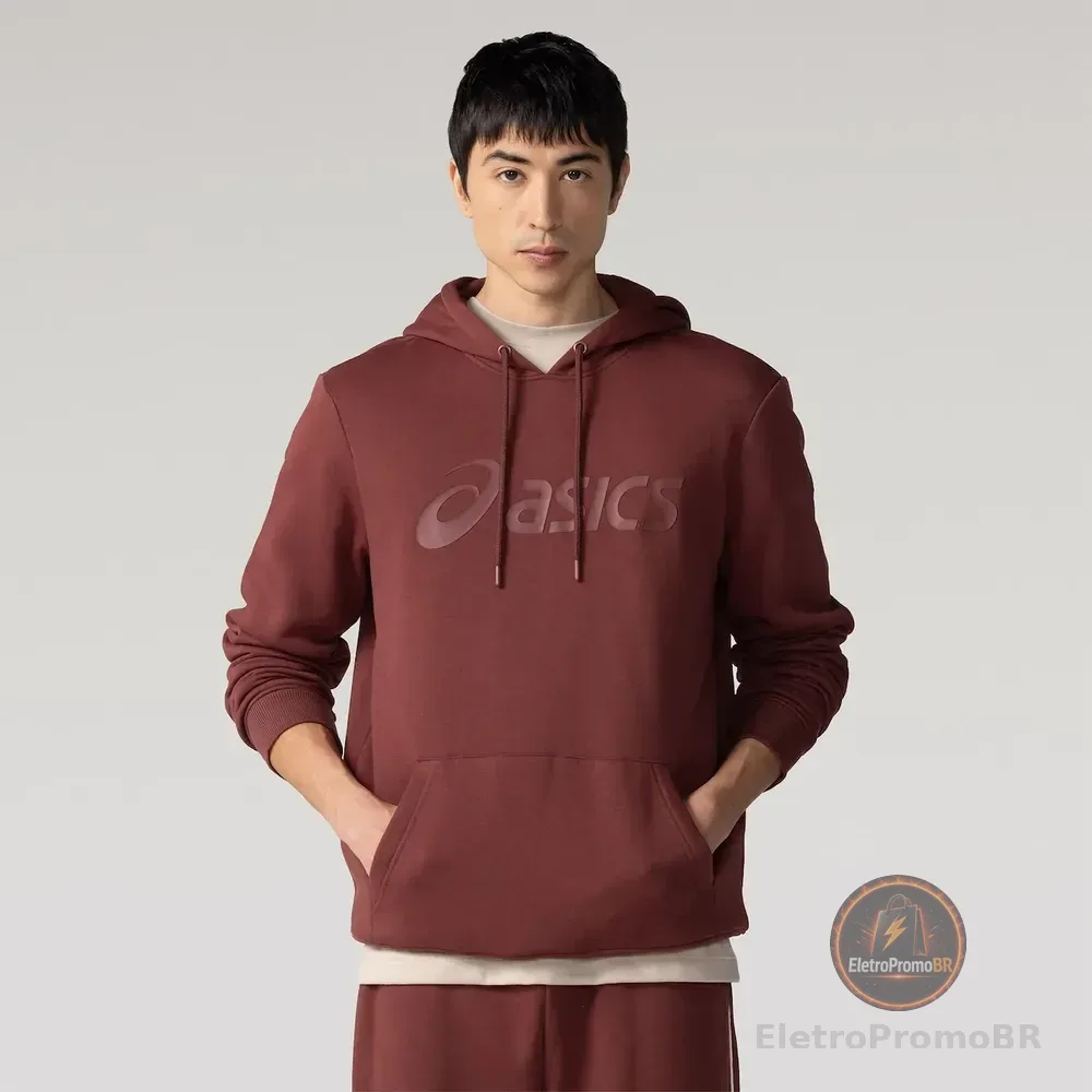 Blusao Ls Mp Asics Lic Canguru Fec Vinho Gg