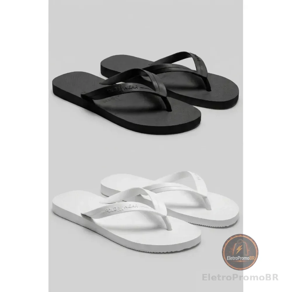 Kit 2 Chinelos Antiderrapantes Polo Wear Original Sortido 39/40