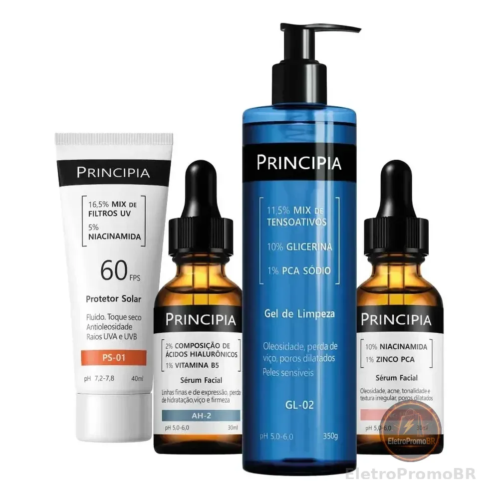Principia Kit Primeira Rotina Avançada C/ Gl-02 + Nc-10 + Ah-2 + Ps-01