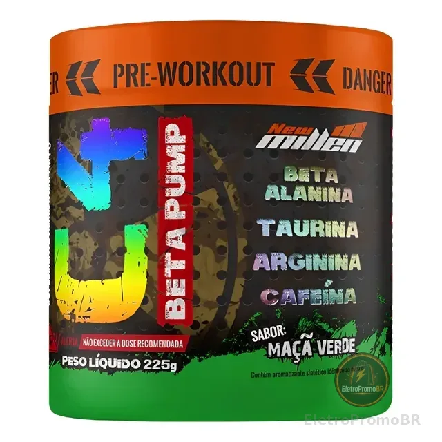 Pré Treino C4 Beta Pump 225g New Millen Eleito 4x Melhor Br