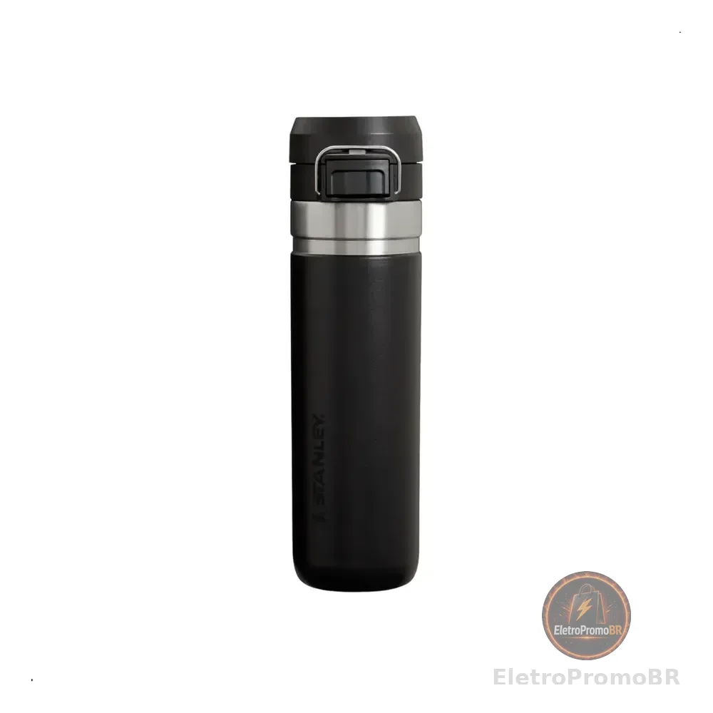 Garrafa Térmica Quick Flip 2.0 Stanley Original 710ml Black Black - Preto
