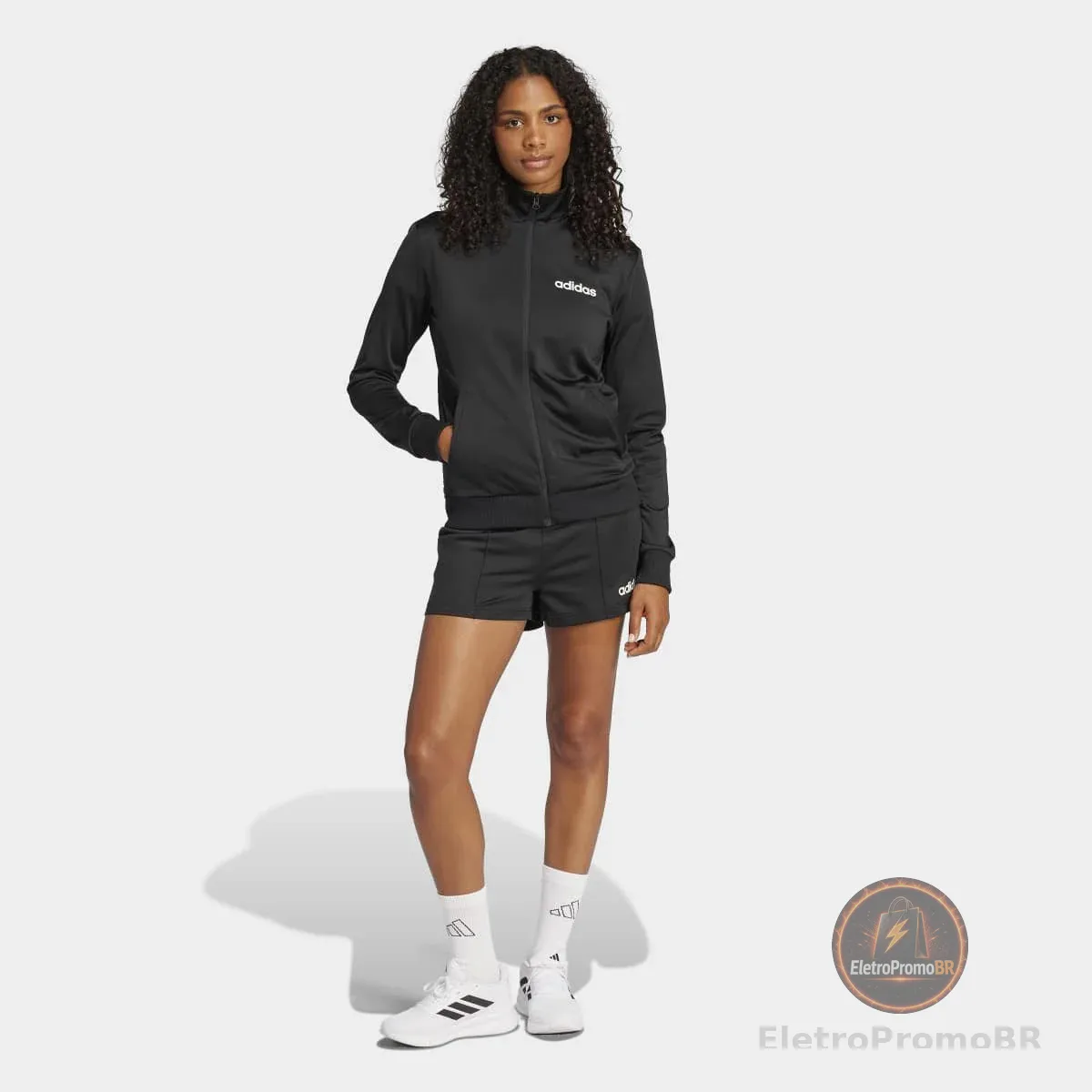 Conjunto Adidas Logo Linear Feminino