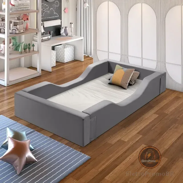 Cama Infantil Montessoriana Várias Cores Meninas E Meninos