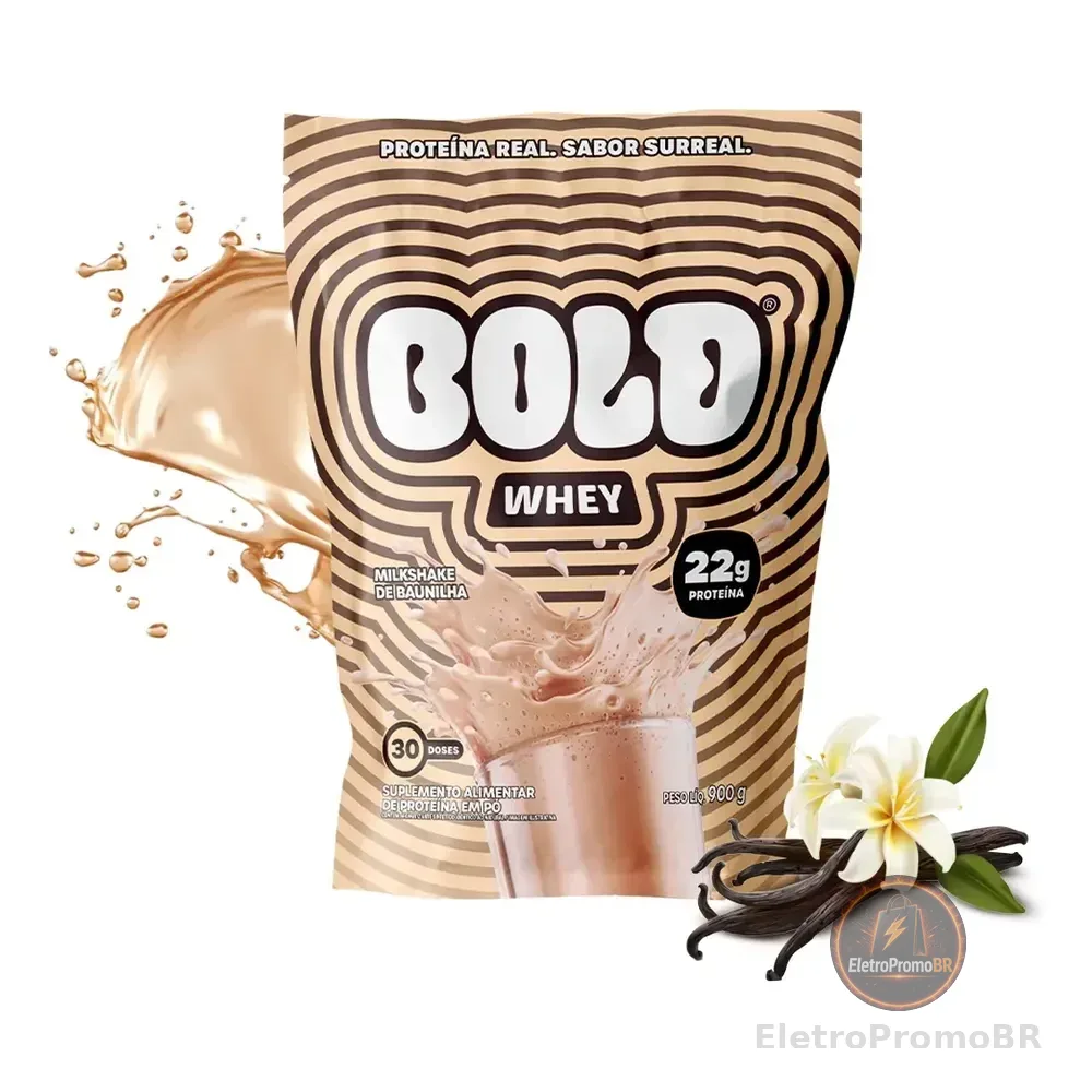Whey Bold Baunilha (900g) 3w Whey Concentrado + Iso + Hidro Sabor Milkshake De Baunilha