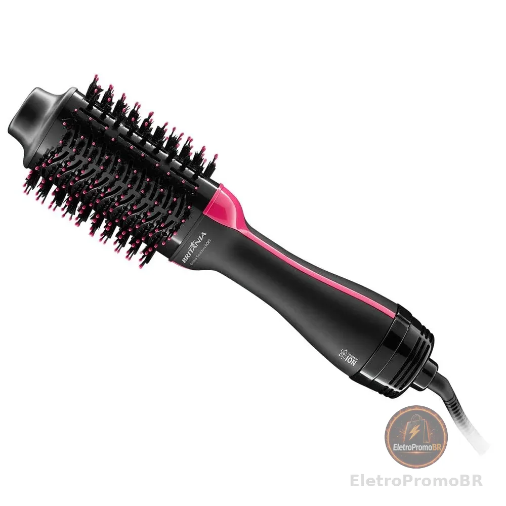 Escova Secadora, Soft Bec02, 1200w, Preto, 220v, Britânia