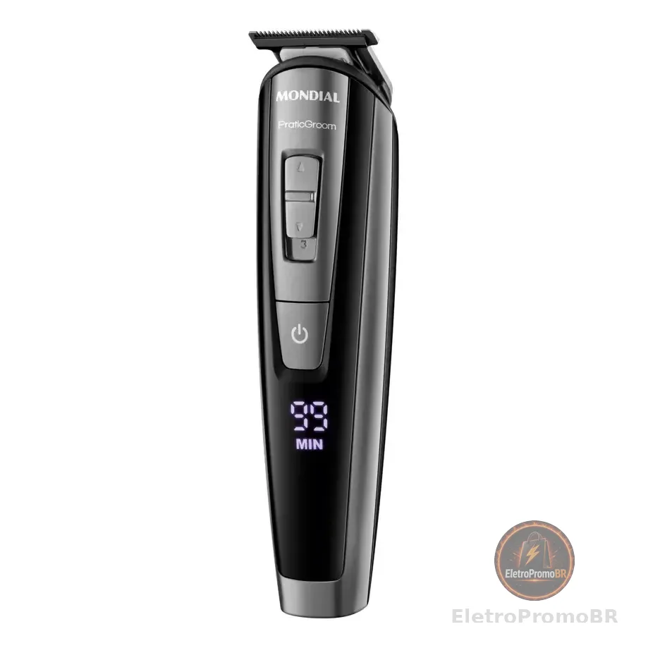 Aparador De Pelos Praticgroom, Mondial, 6w - Bg-09 Preto 127/220v