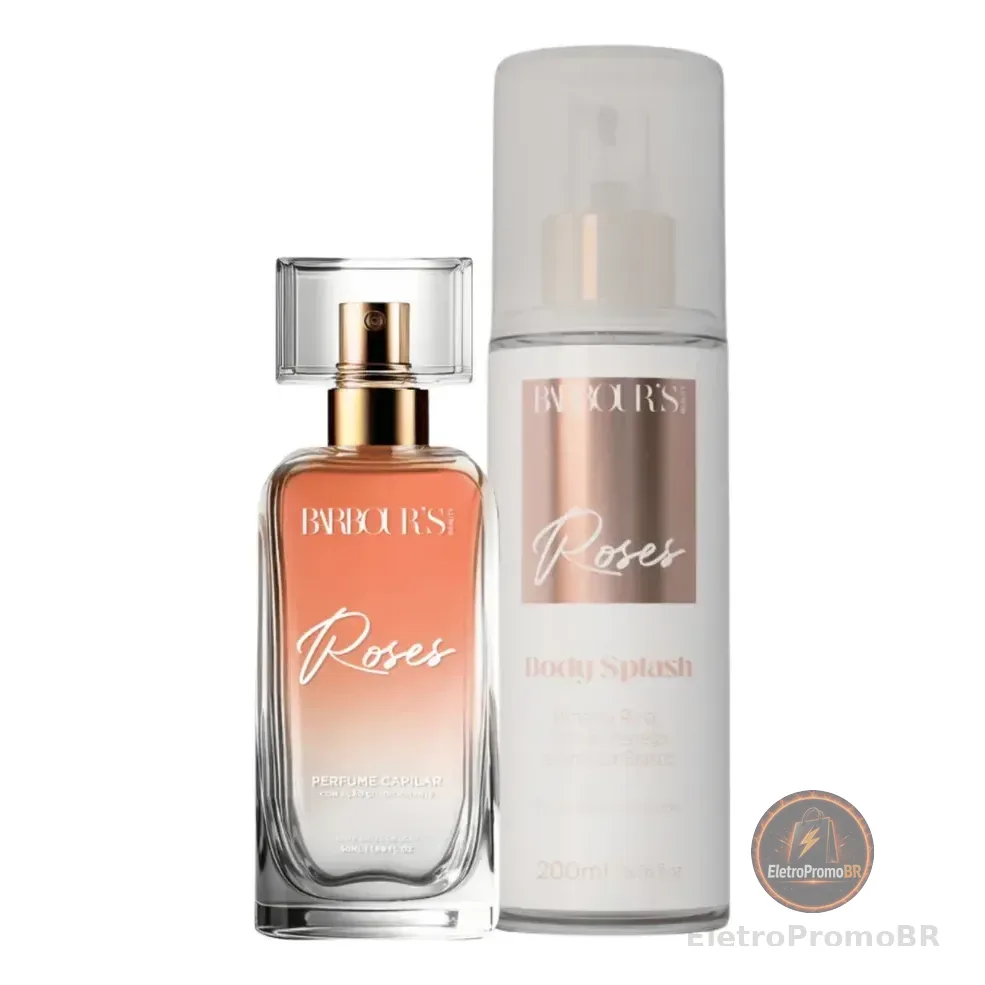 Perfume Capilar E Body Splash Roses Barbour's Beauty
