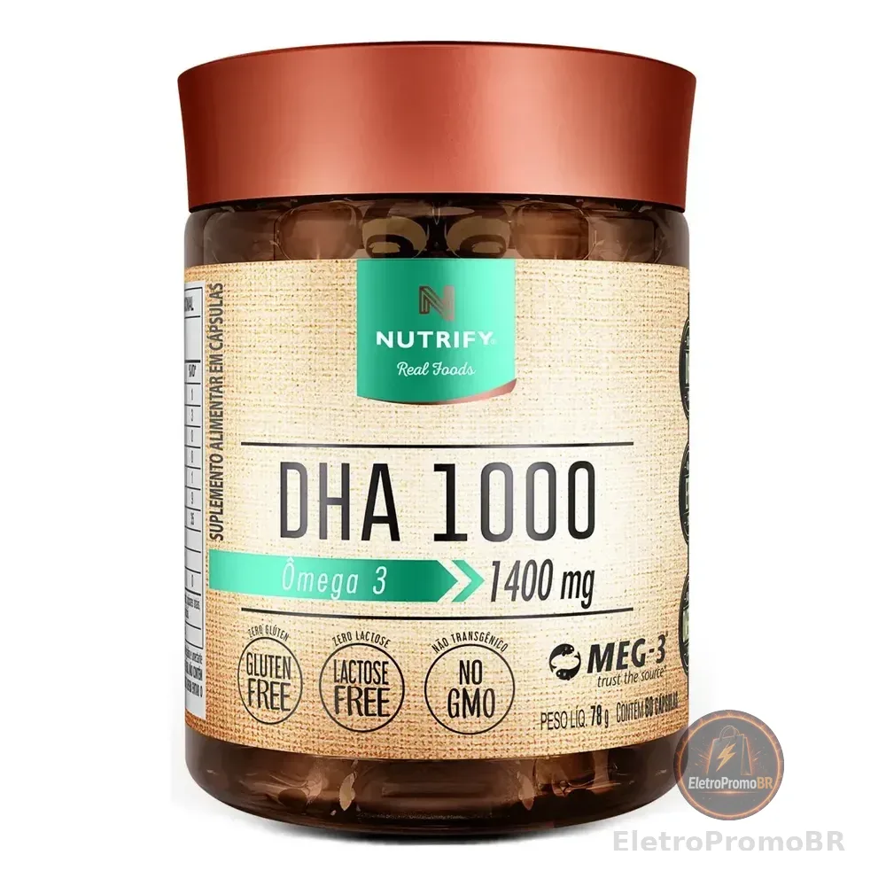 Ômega 3 Dha 1000 60 Cápsulas Nutrify Neutro Sem Sabor