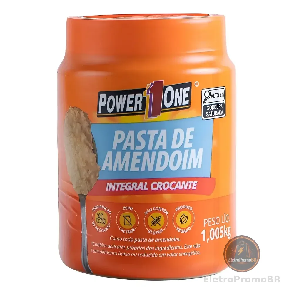 Pasta De Amendoim Power One Integral Crocante - 1kg Crocante