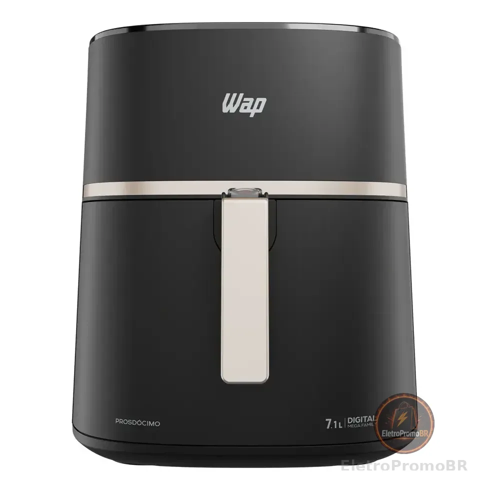 Fritadeira Elétrica Fw009624 Air Fryer 7,1l Digital Wap Preto Preto, Cinza E Champagne 220v