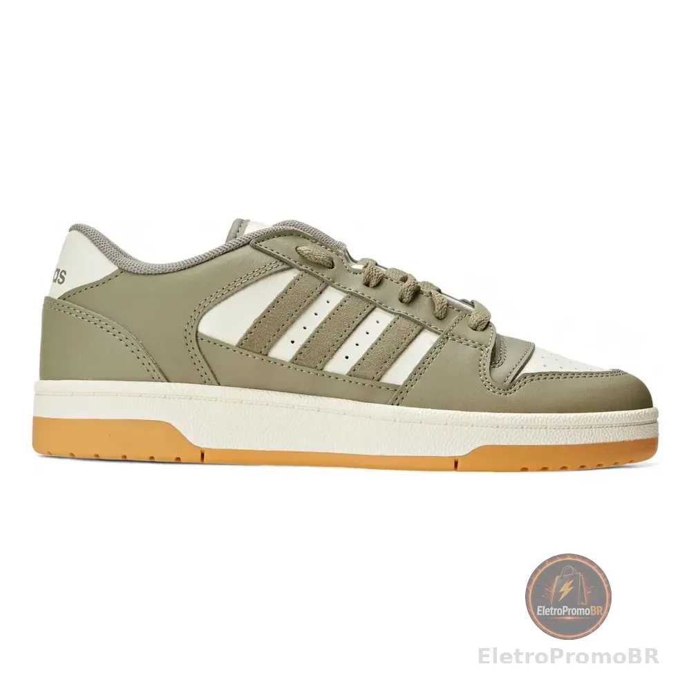 Tênis Casual Masculino Break Start adidas Verde E Branco Lisa 43 Br