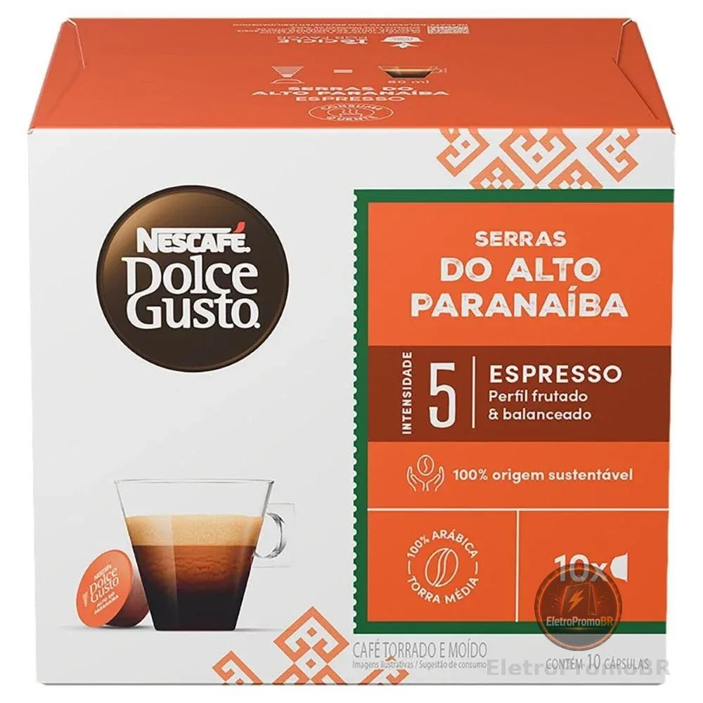 Cápsula de Café Dolce Gusto Espresso Alto Paranaiba 10Caps 60g