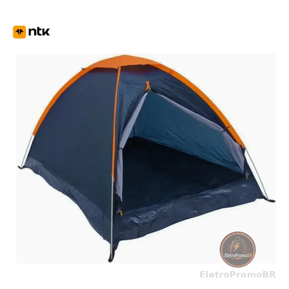 Nautika Panda 2 Barraca Camping Iglú 2 Pessoas Cor Azul E Laranja Azul/laranja